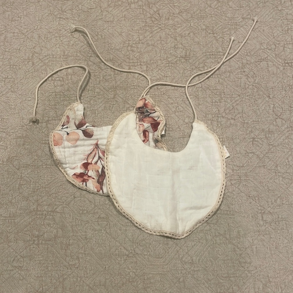 Linen Baby Bibs